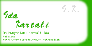 ida kartali business card